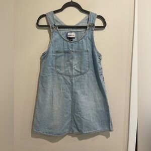 Express Bleus Denim Overall Dress